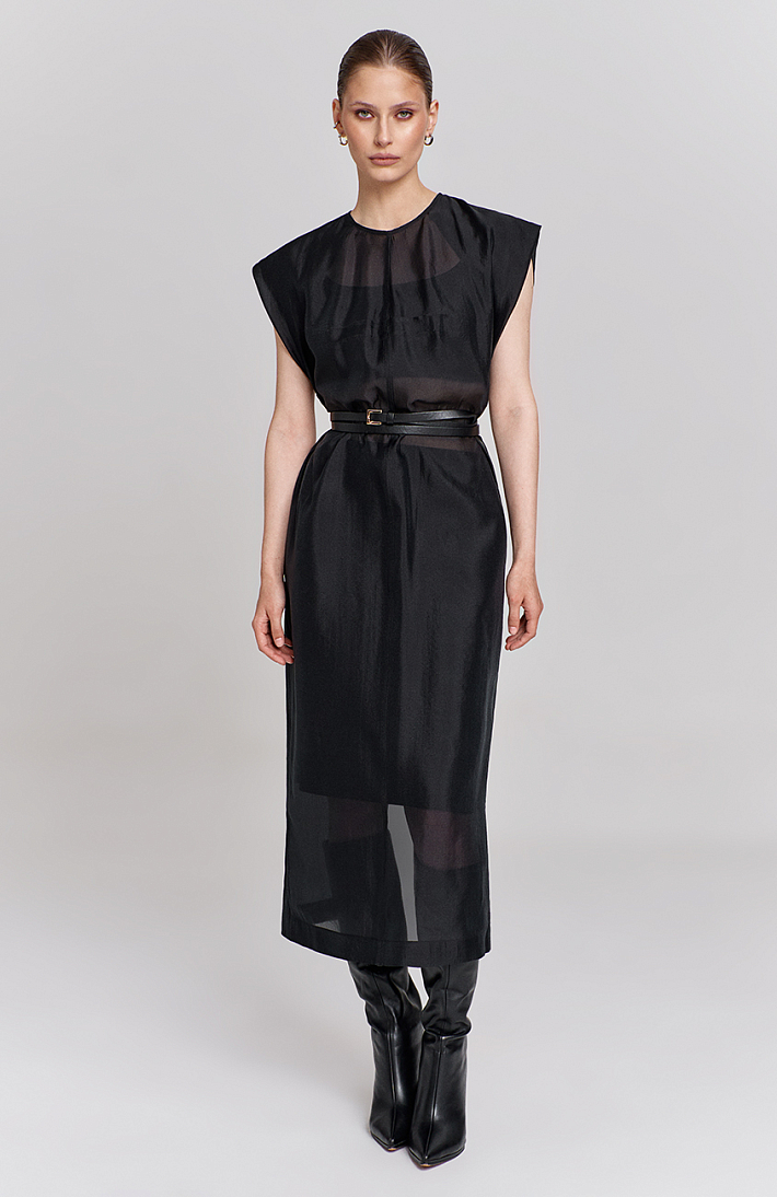 Платье полупрозрачное