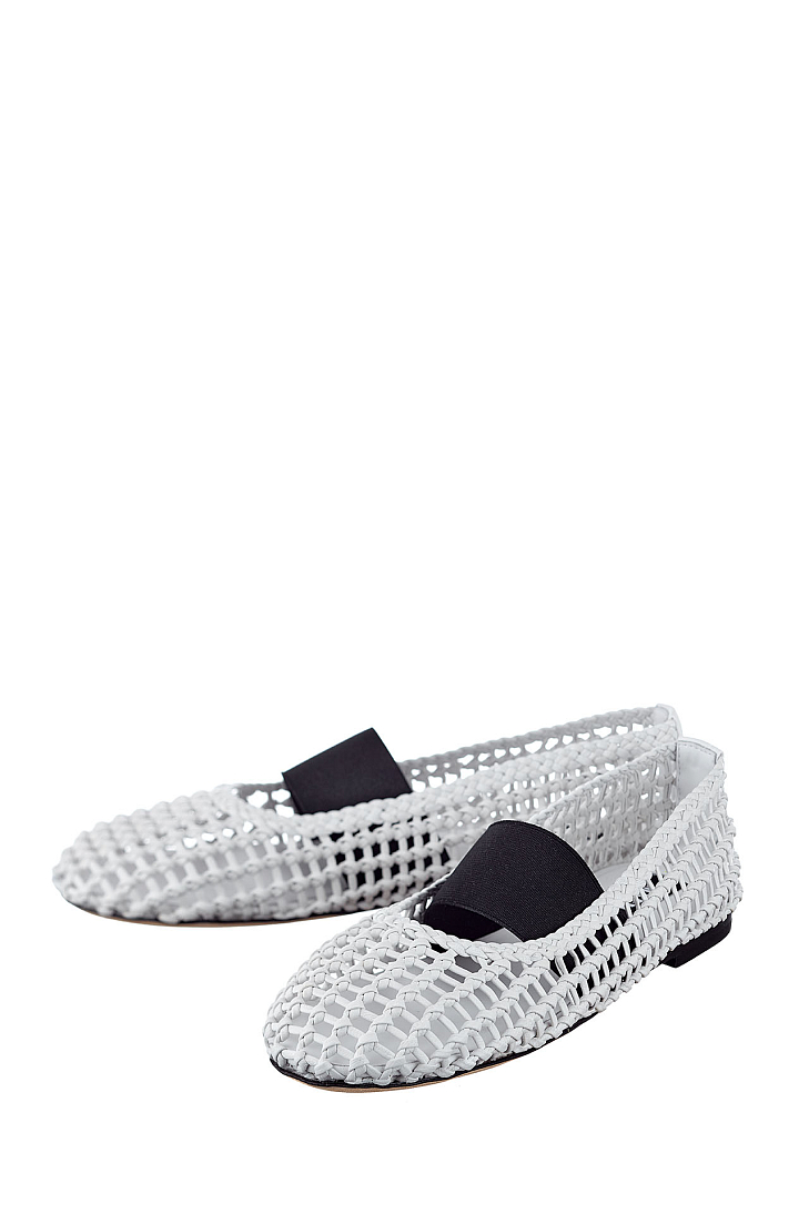 Балетки плетеные