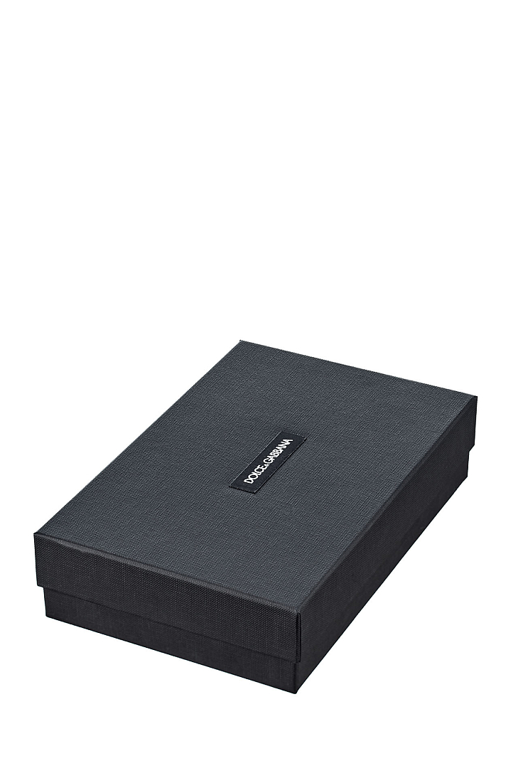 Кошелек DG Logo на круговой молнии из телячьей кожи