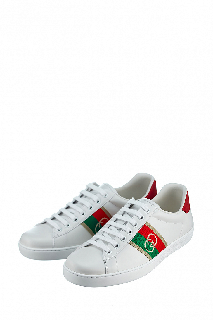 Кожаные кеды GUCCI Ace 