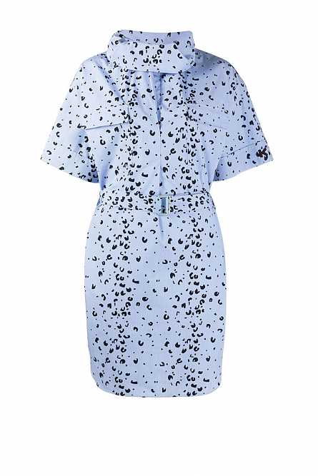 Платье-рубашка  KENZO  с леопардовым принтом