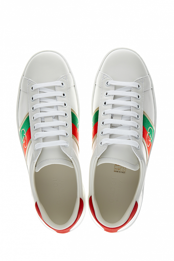 Кожаные кеды GUCCI Ace 