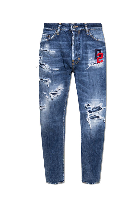 укороченные джинсы Bro с прорезями