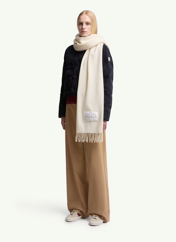 Шерстяной шарф с логотипом