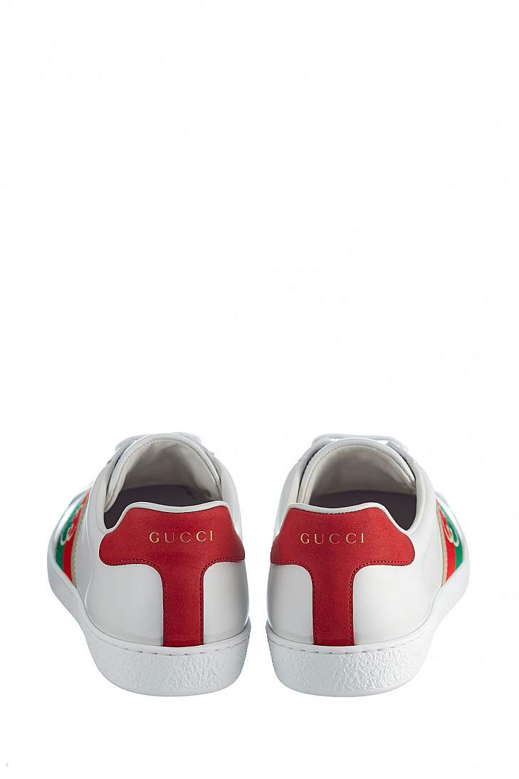 Кожаные кеды GUCCI Ace 