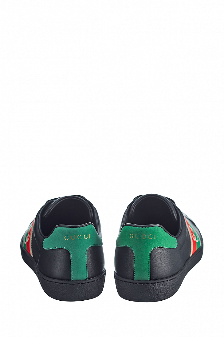 Кожаные кеды GUCCI Ace 