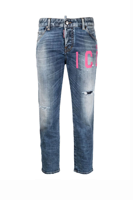 джинсы с логотипом ICON
