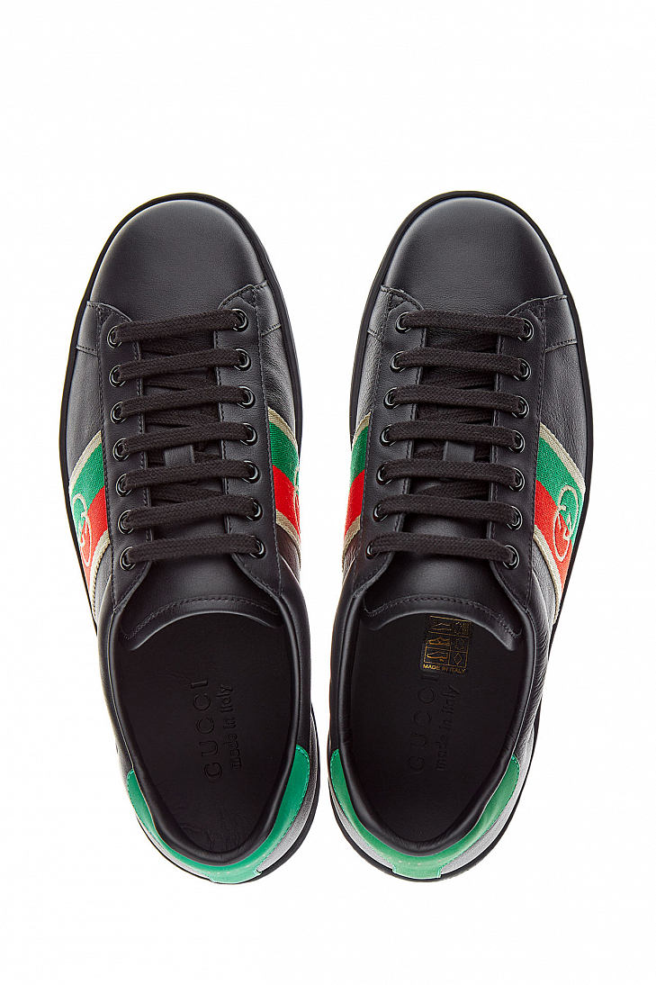 Кожаные кеды GUCCI Ace 