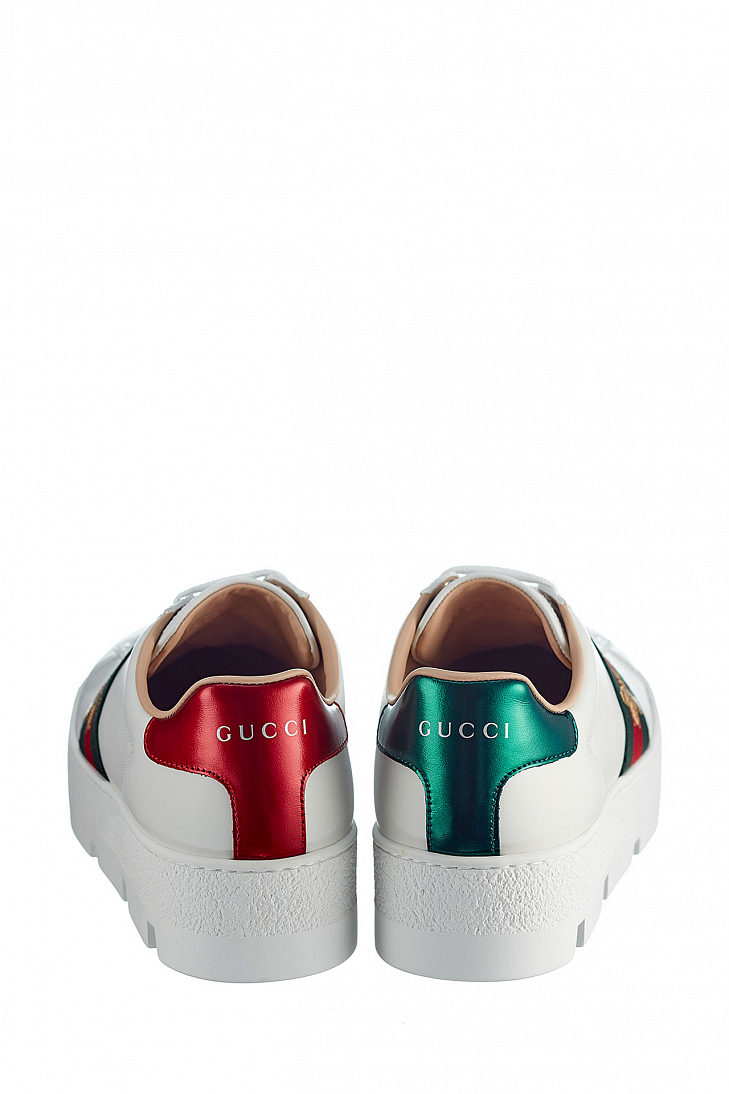 Кроссовки GUCCI  Ace на платформе