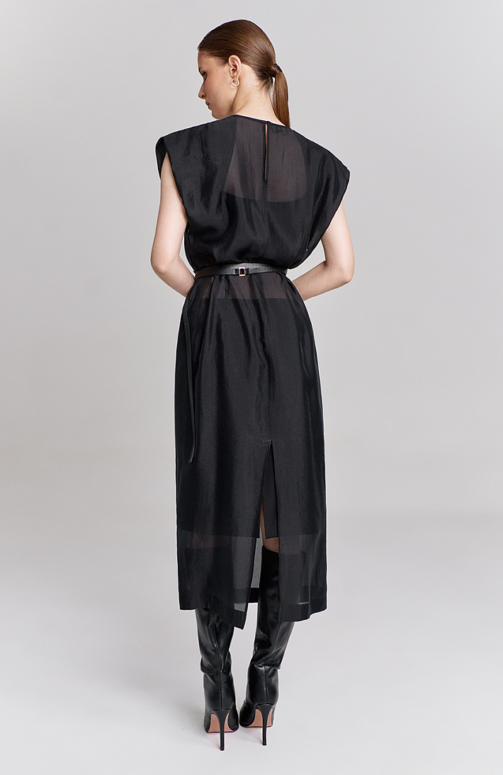 Платье полупрозрачное