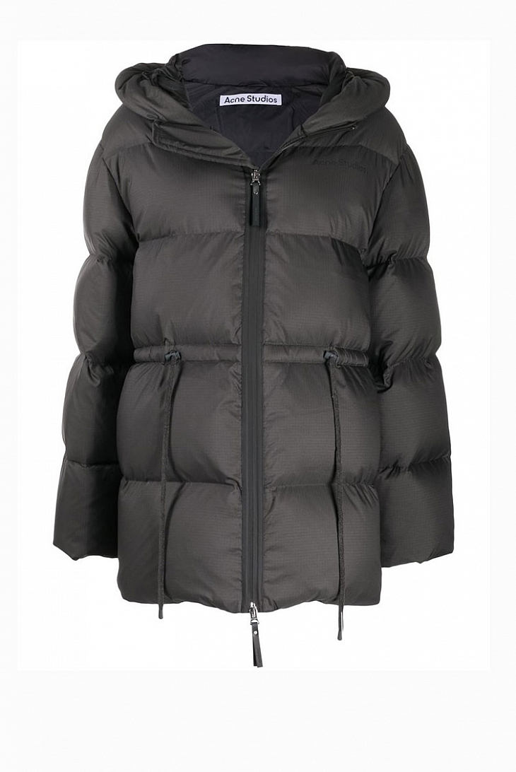 Пуховик Acne Studios с капюшоном