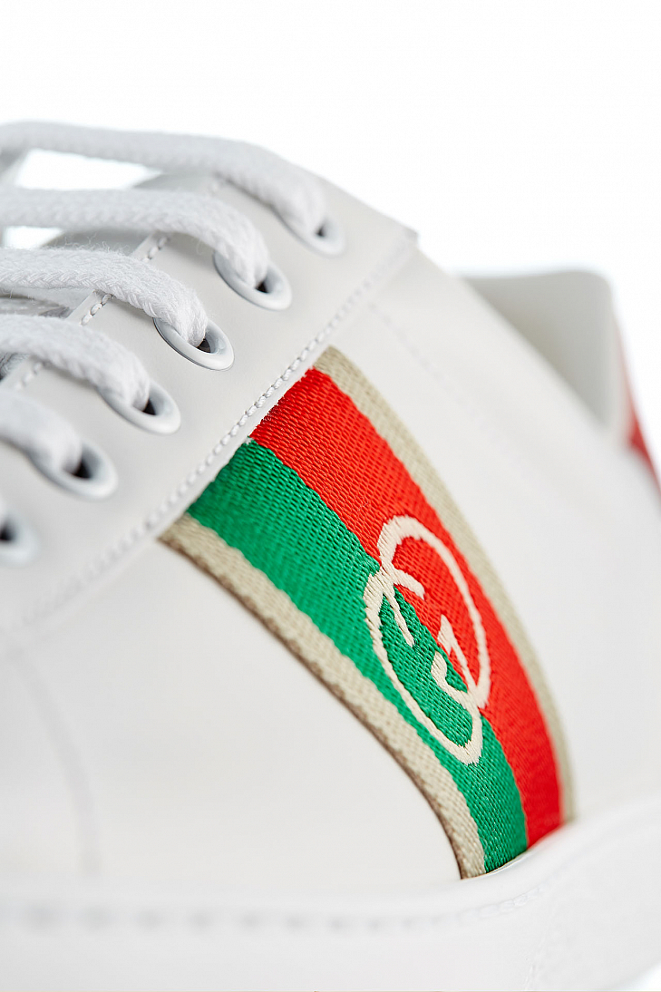 Кожаные кеды GUCCI Ace 