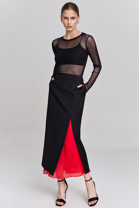 Блузка полупрозрачная