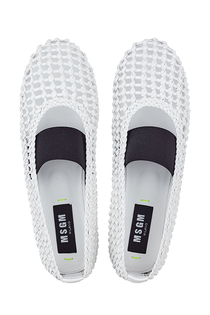 Балетки плетеные