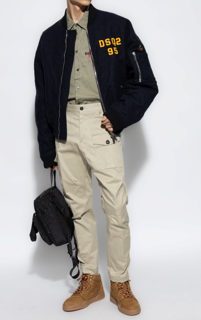 поплиновая рубашка с логотипом