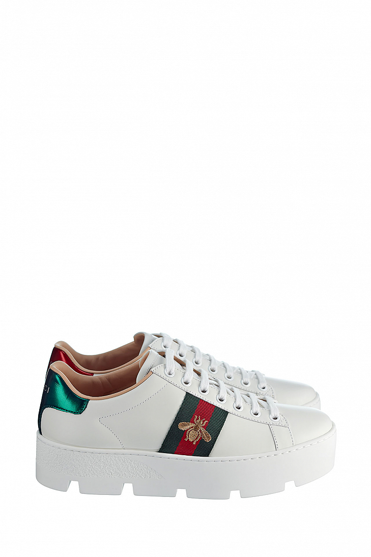 Кроссовки GUCCI  Ace на платформе