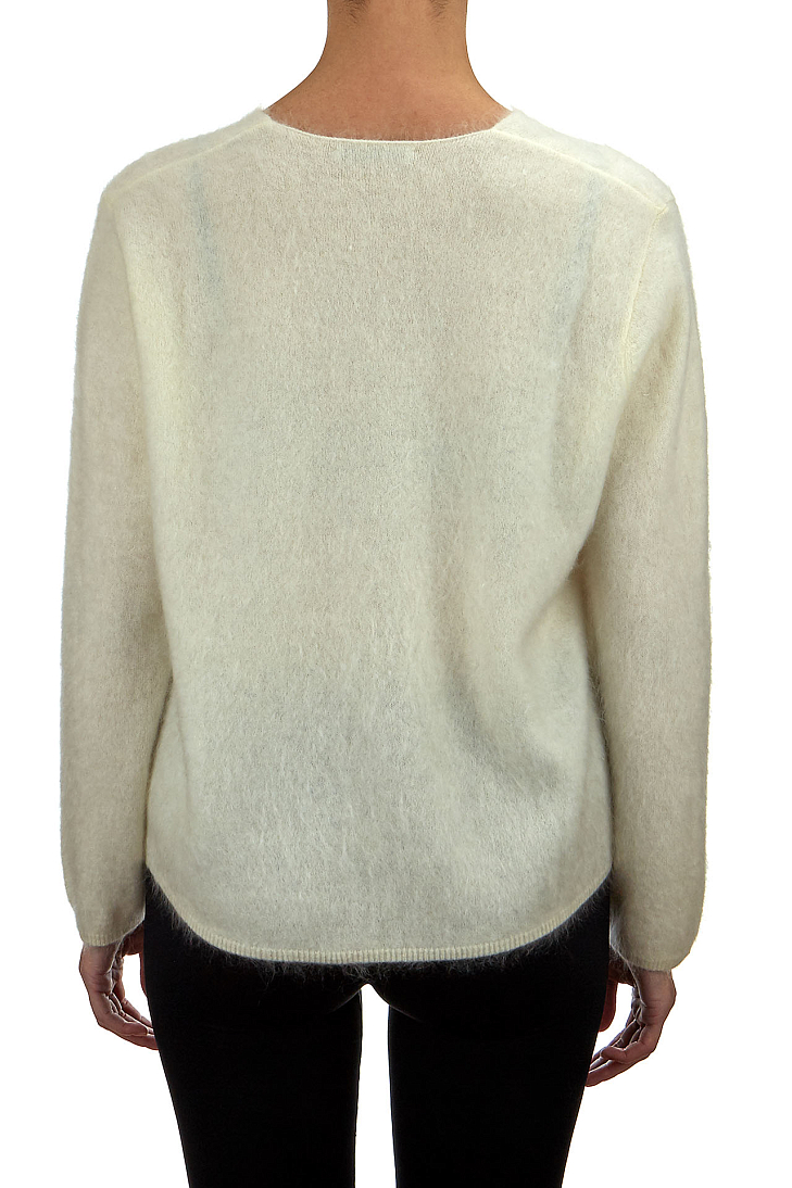 Джемпер из кашемира с V-образным вырезом