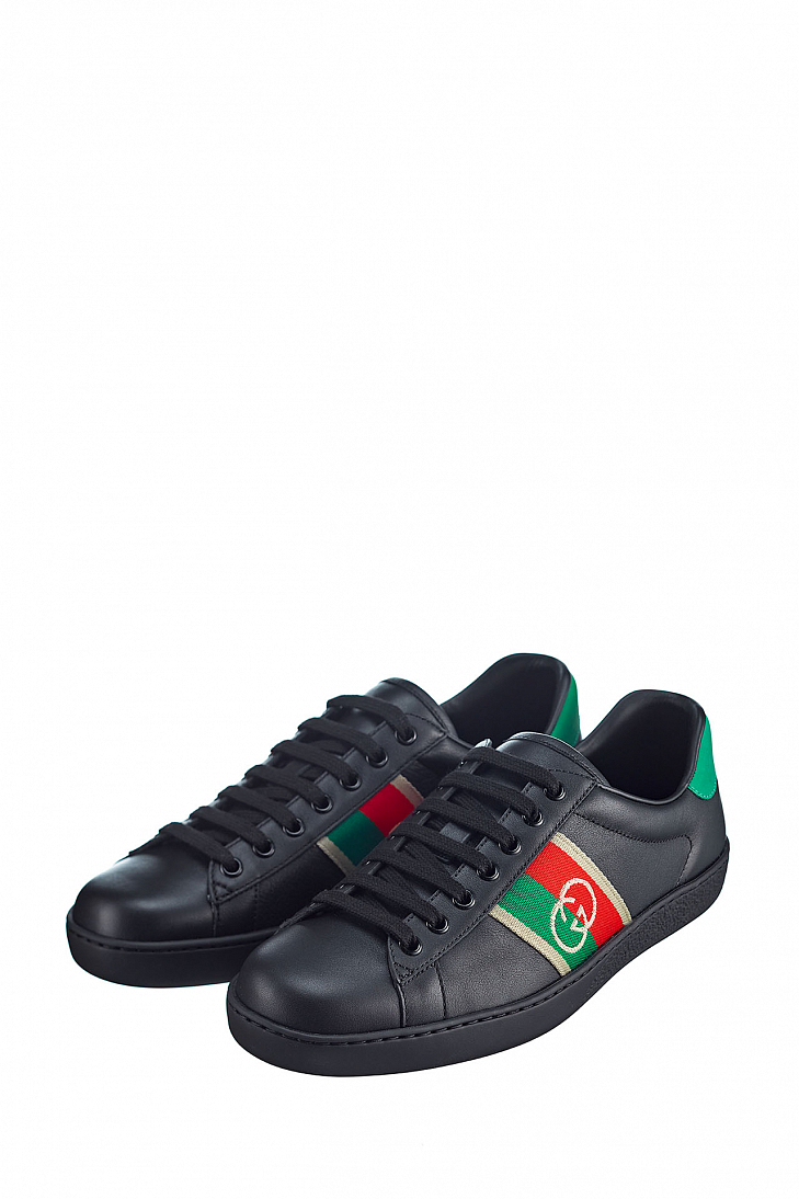 Кожаные кеды GUCCI Ace 