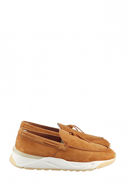 Слипоны SANTONI из замши