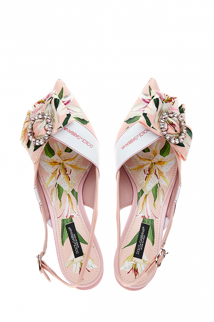 Туфли Dolce&Gabbana "Bellucci" c ремешком на пятке