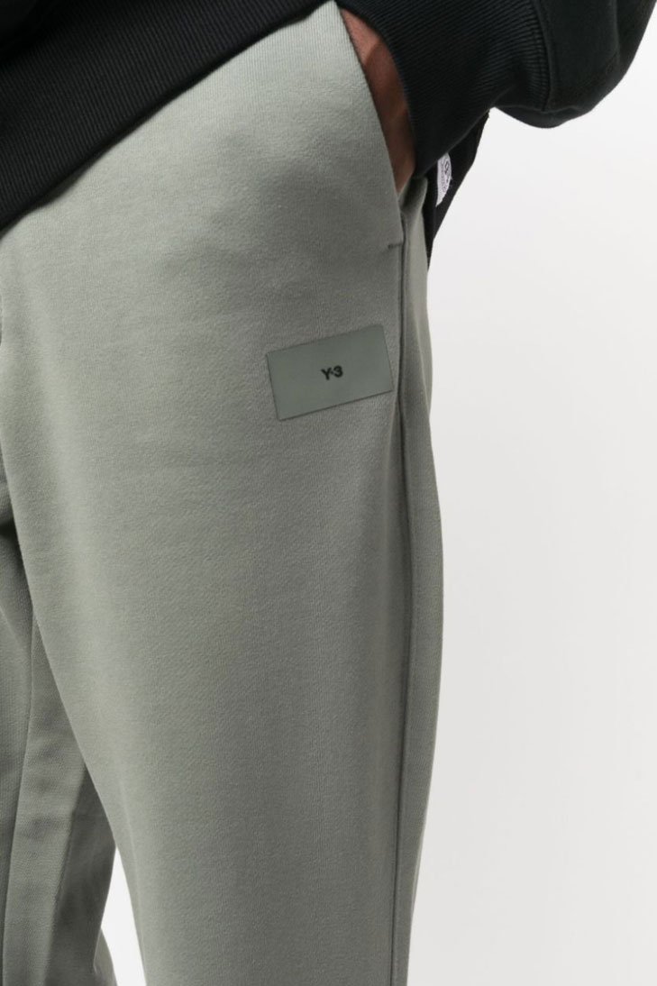 спортивные брюки из органического хлопка с нашивкой-логотипом